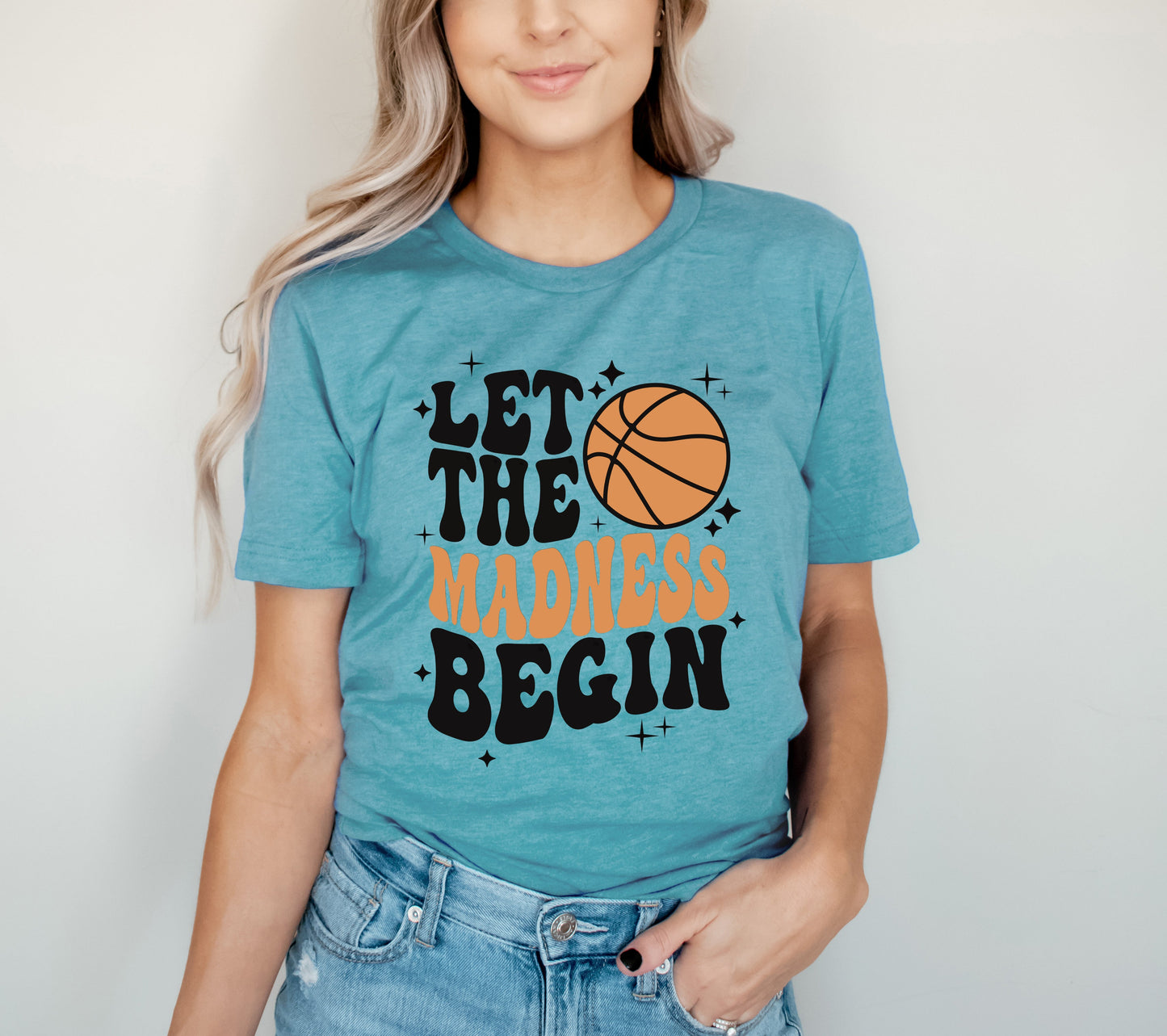 Madness Begin Basketball | Short Sleeve Graphic Tee