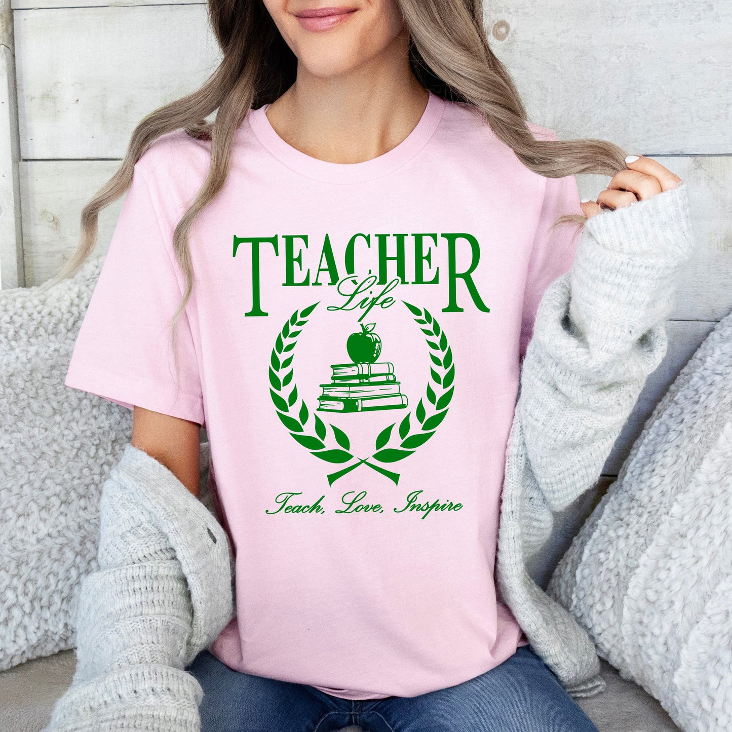 Teacher Life Books | Short Sleeve Graphic Tee
