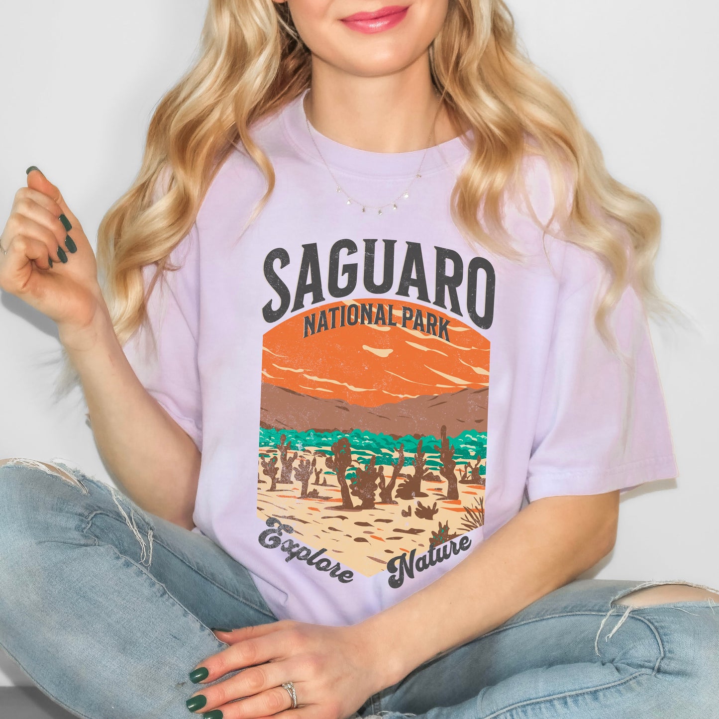Saguaro National Park Explore More | Garment Dyed Tee