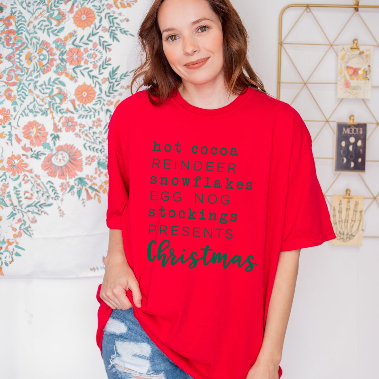 Christmas Words | Garment Dyed Tee