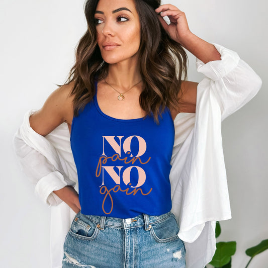 No Pain No Gain | Racerback Tank