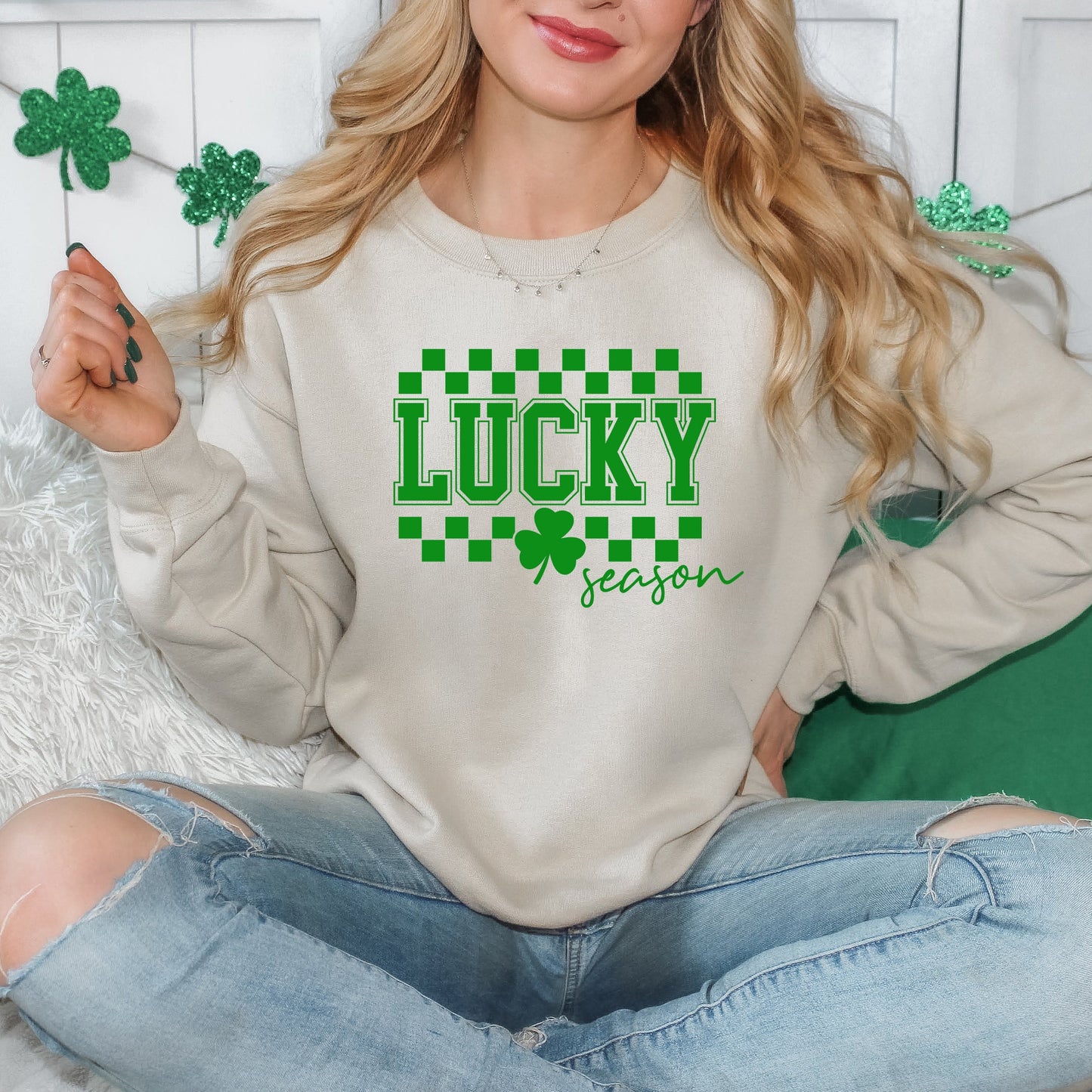 Lucky Season Checkered | Sweatshirt