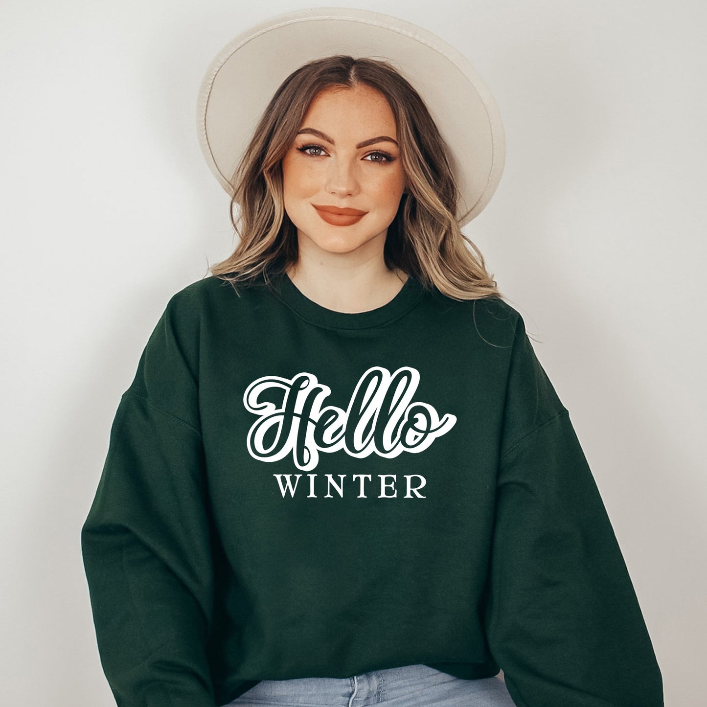 Retro Hello Winter | Sweatshirt