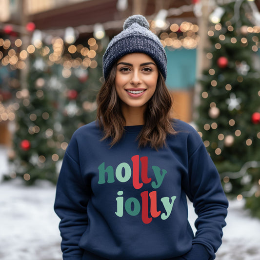 Holly Jolly Colorful | Sweatshirt