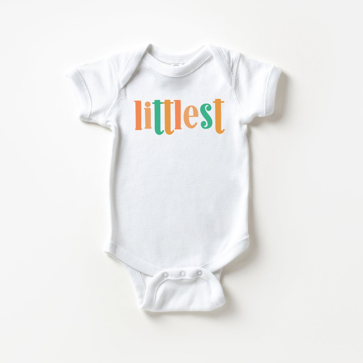 Littlest Colorful | Baby Graphic Short Sleeve Bodysuit