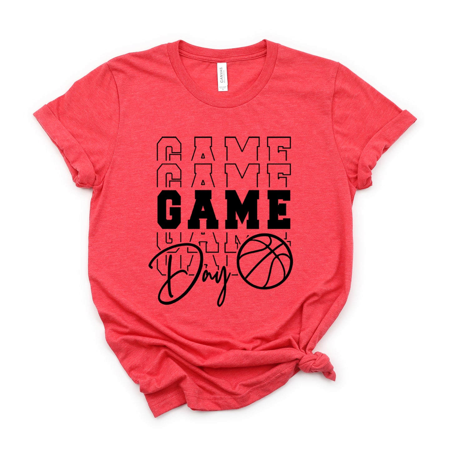 Game Day Stacked Basketball | Short Sleeve Graphic Tee