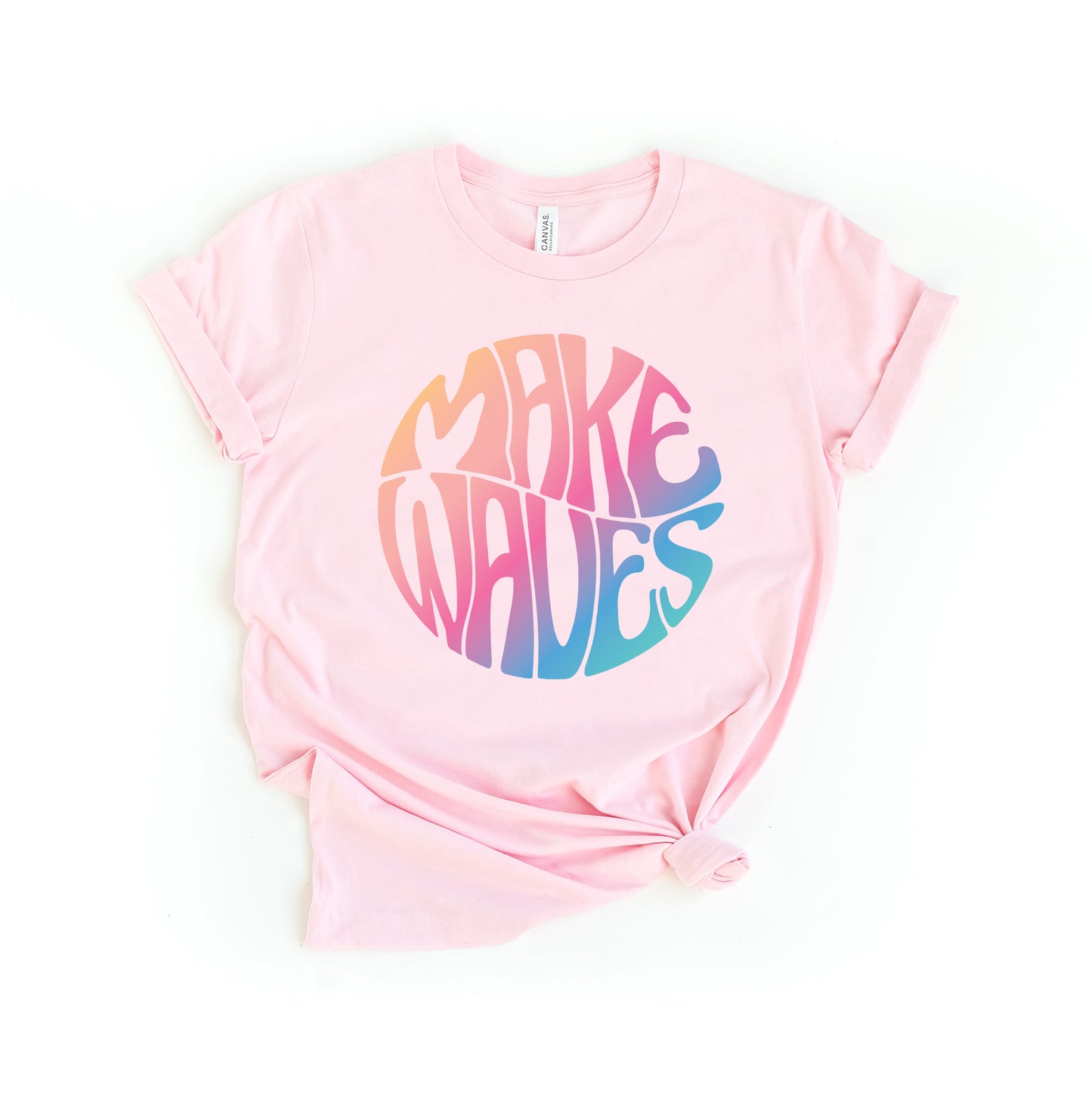 Make Waves Circle Colorful | Short Sleeve Graphic Tee