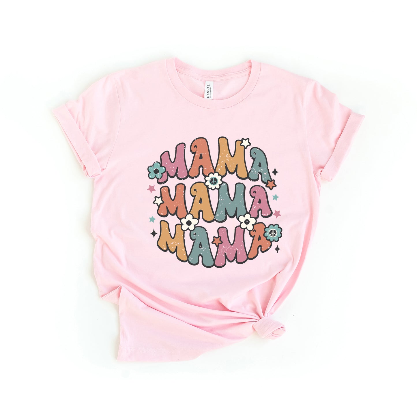 Retro Mama Stacked | Short Sleeve Graphic Tee