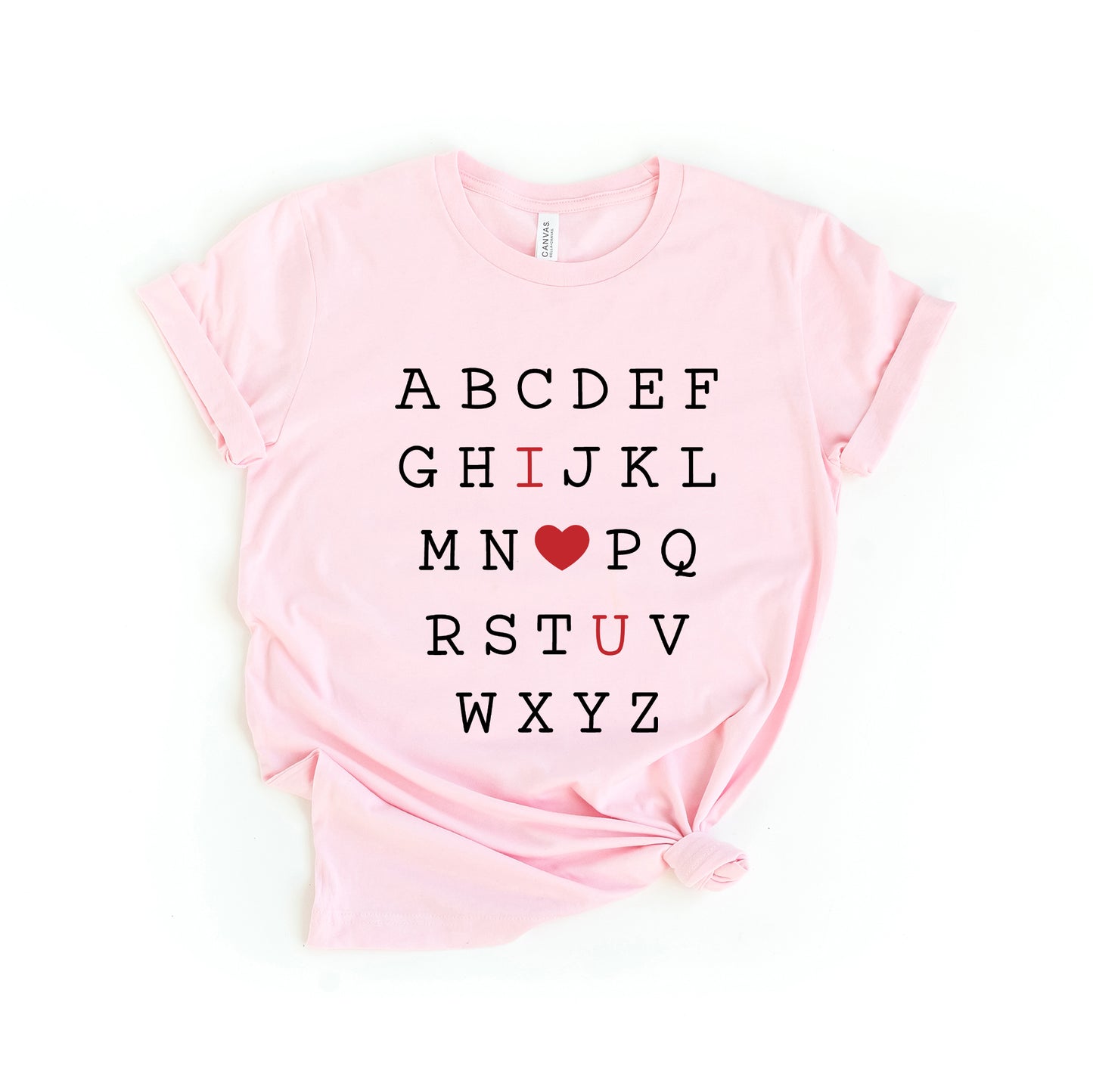 Alphabet I Love You | Short Sleeve Graphic Tee
