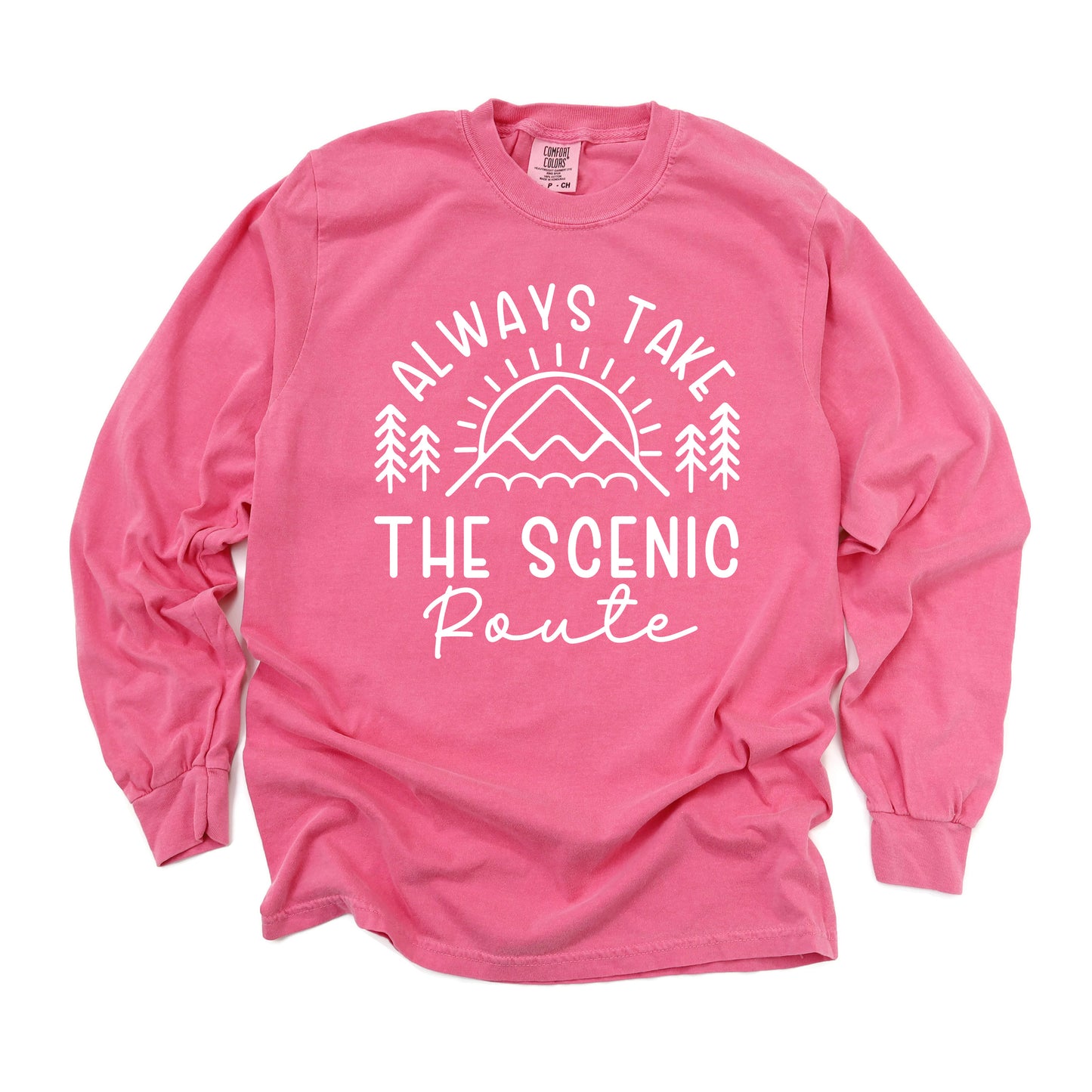 Take The Scenic Route Horizon | Garment Dyed Long Sleeve