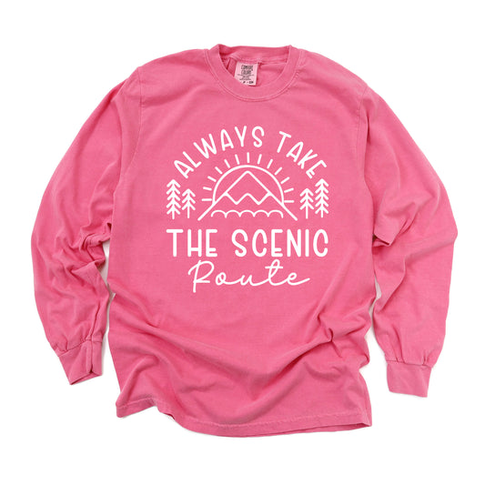 Take The Scenic Route Horizon | Garment Dyed Long Sleeve
