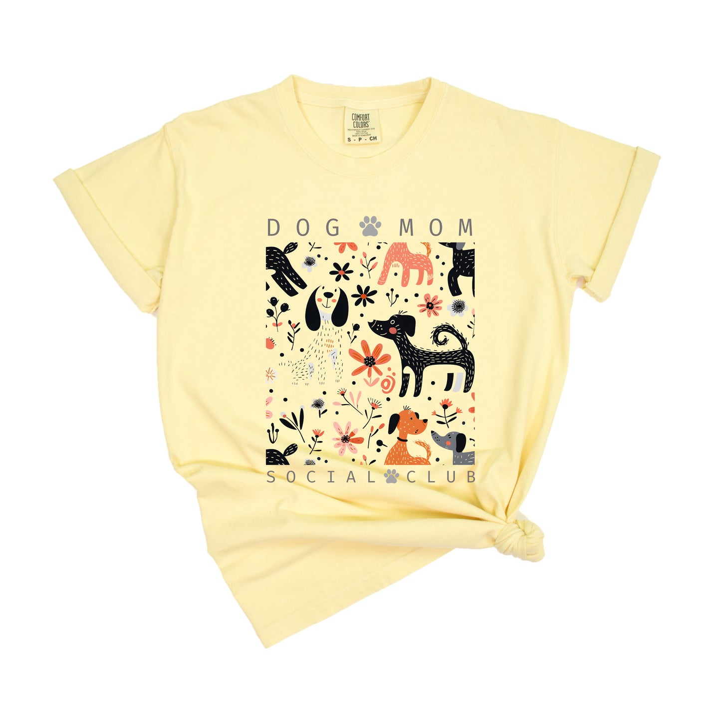 Dog Mom Social Club | Garment Dyed Short Sleeve Tee