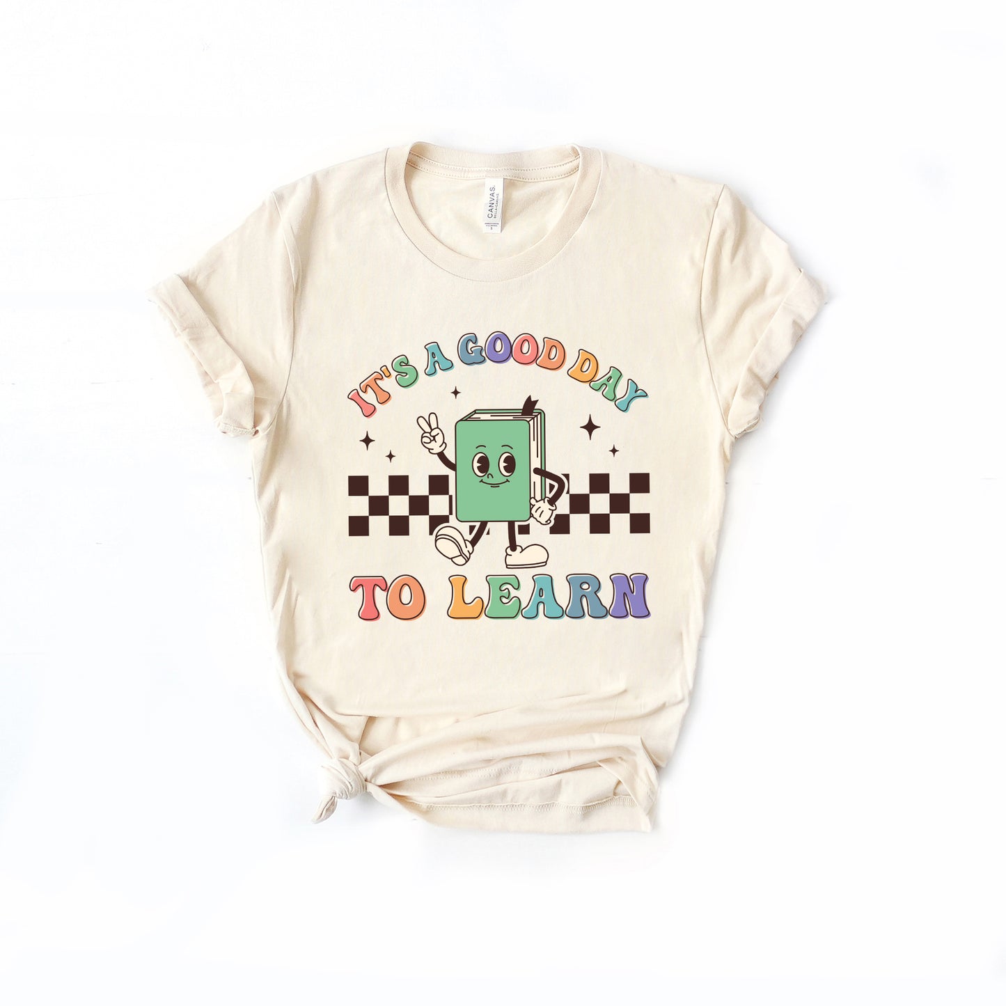 It's A Good Day To Learn Checkered | Youth Graphic Short Sleeve Tee