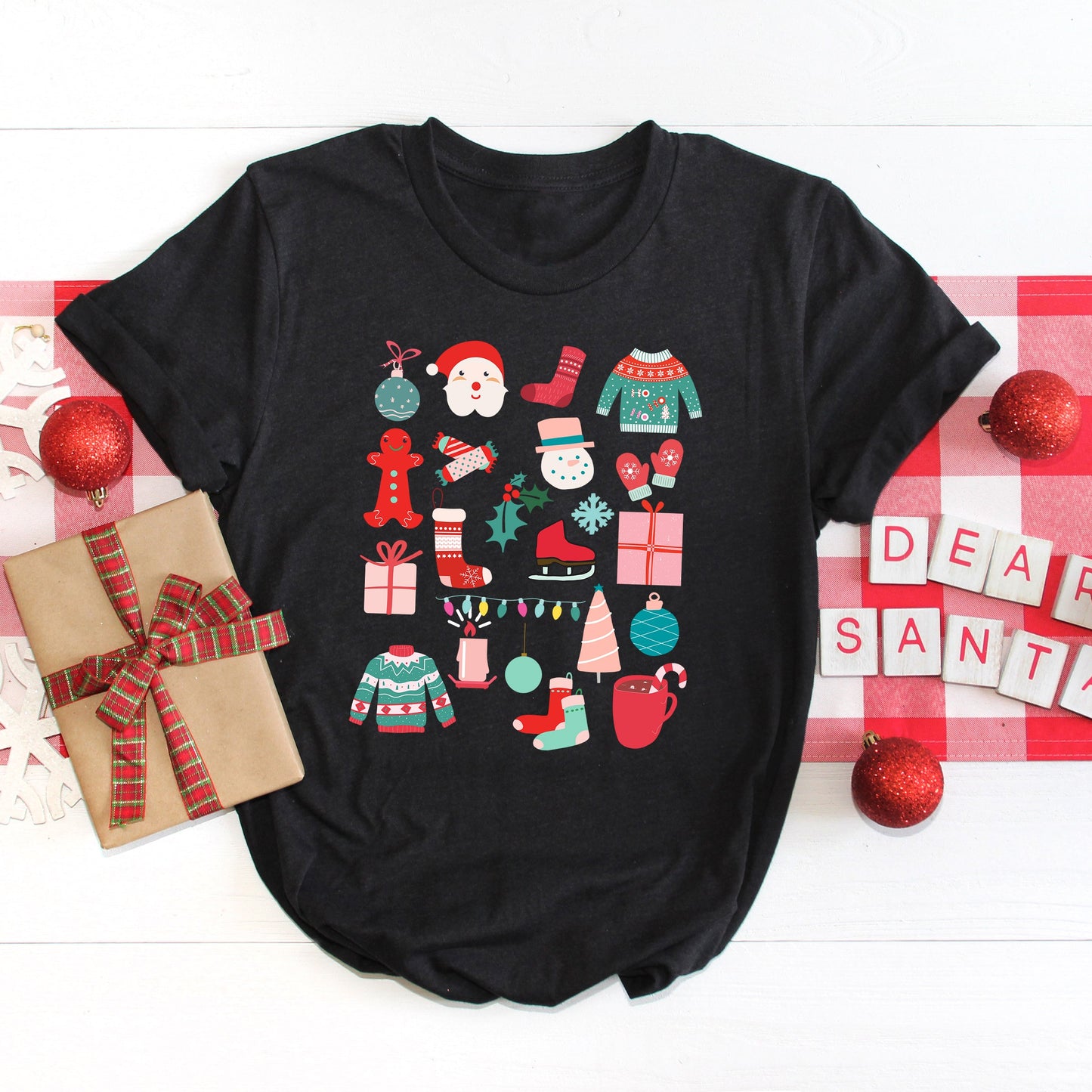 Boho Christmas Chart | Short Sleeve Crew Neck