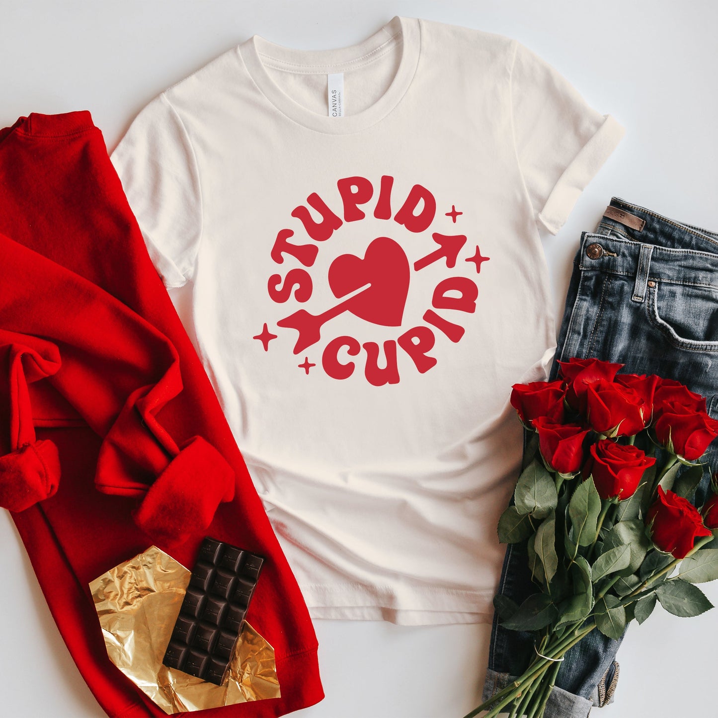 Stupid Cupid | Short Sleeve Crew Neck