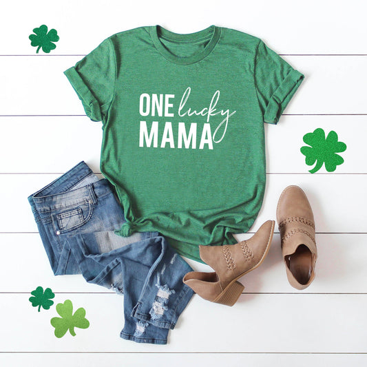 One Lucky Mama | Short Sleeve Graphic Tee