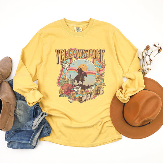 Y Cowboy Club | Garment Dyed Long Sleeve