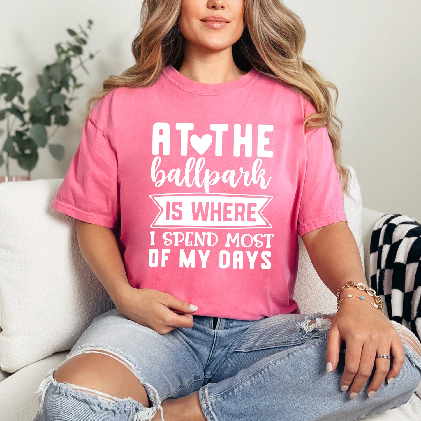 At The Ballpark | Garment Dyed Short Sleeve Tee