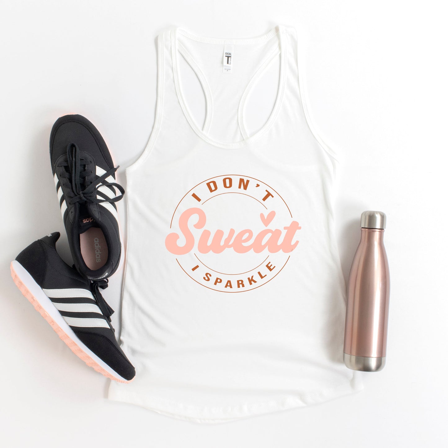 I Don't Sweat I Sparkle Circle | Racerback Tank