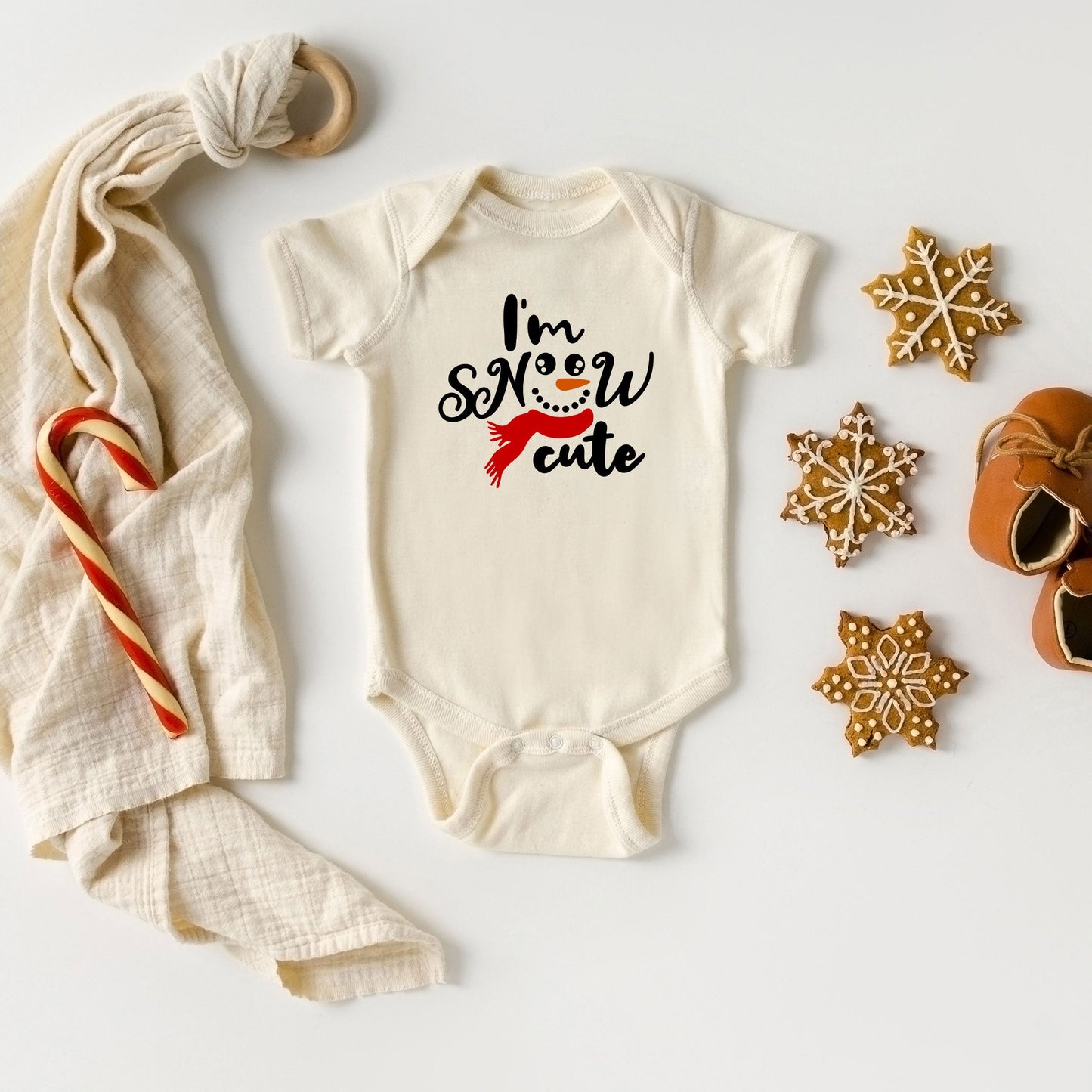 I'm Snow Cute | Baby Graphic Short Sleeve Bodysuit