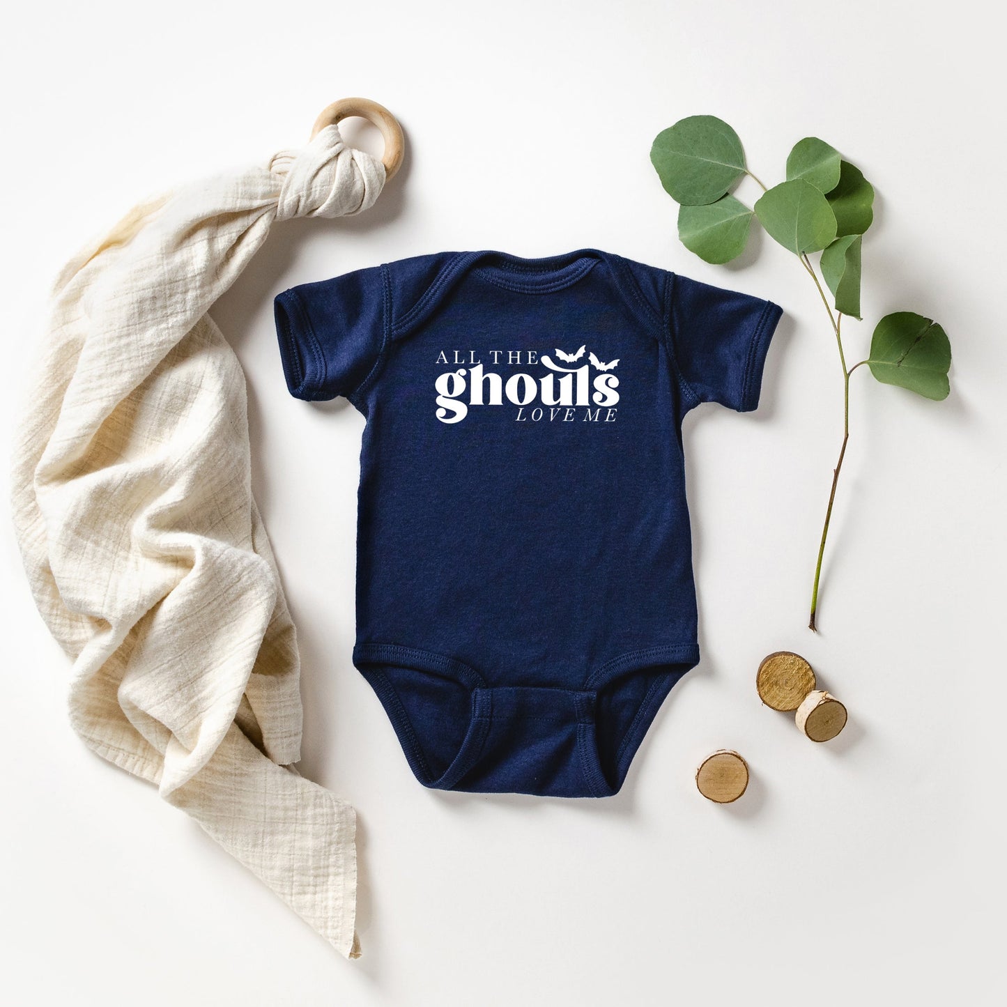 All The Ghouls Love Me | Baby Graphic Short Sleeve Bodysuit
