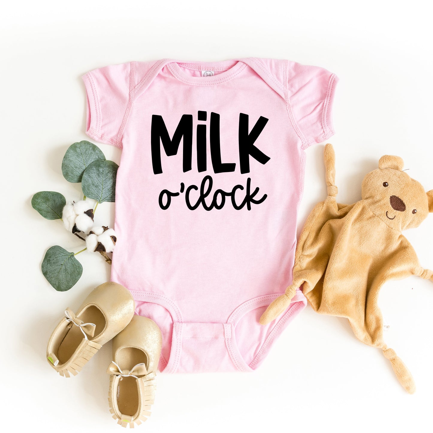Milk O'Clock | Baby Graphic Short Sleeve Bodysuit