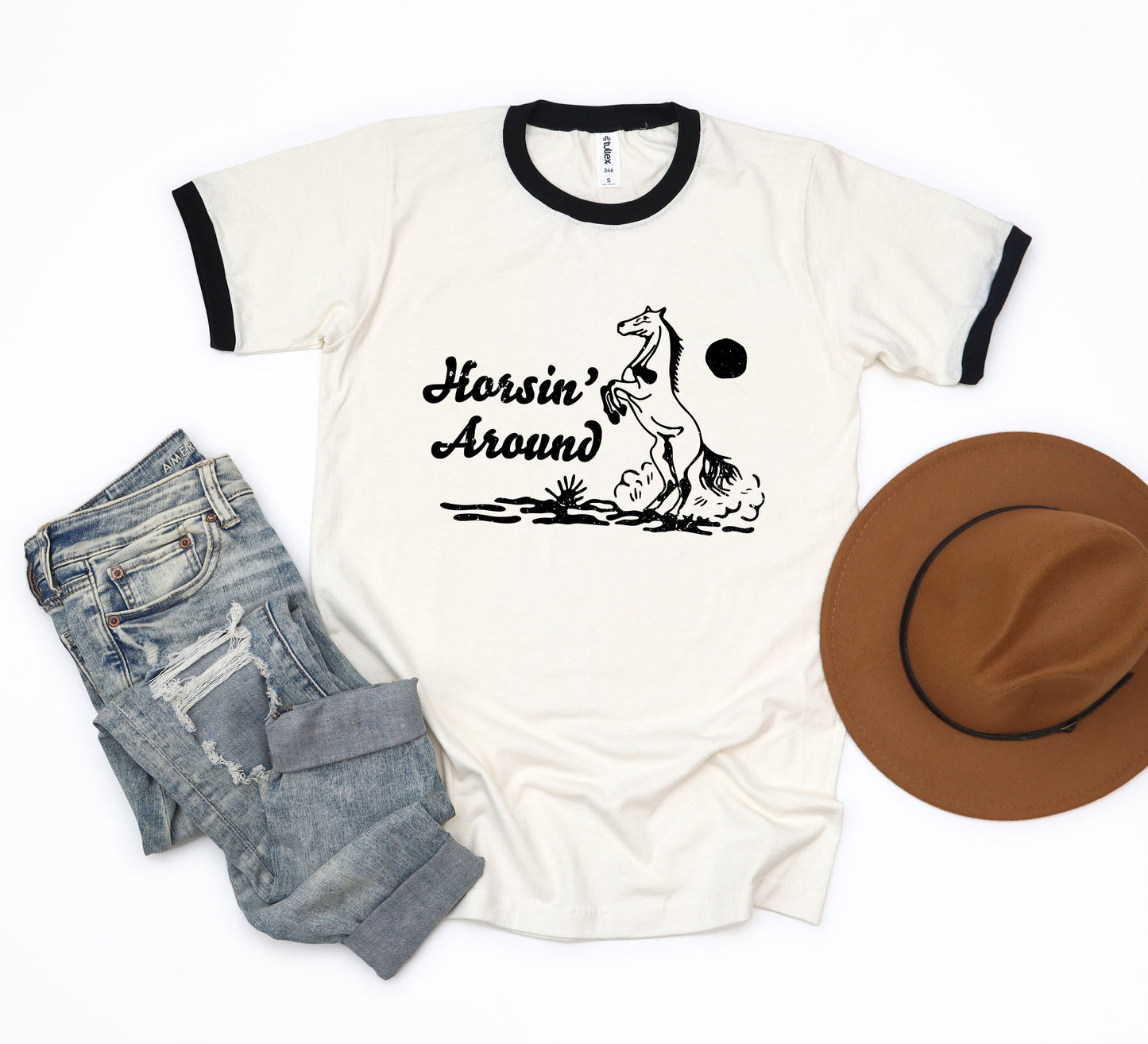 Horsin' Around | Ringer Tee
