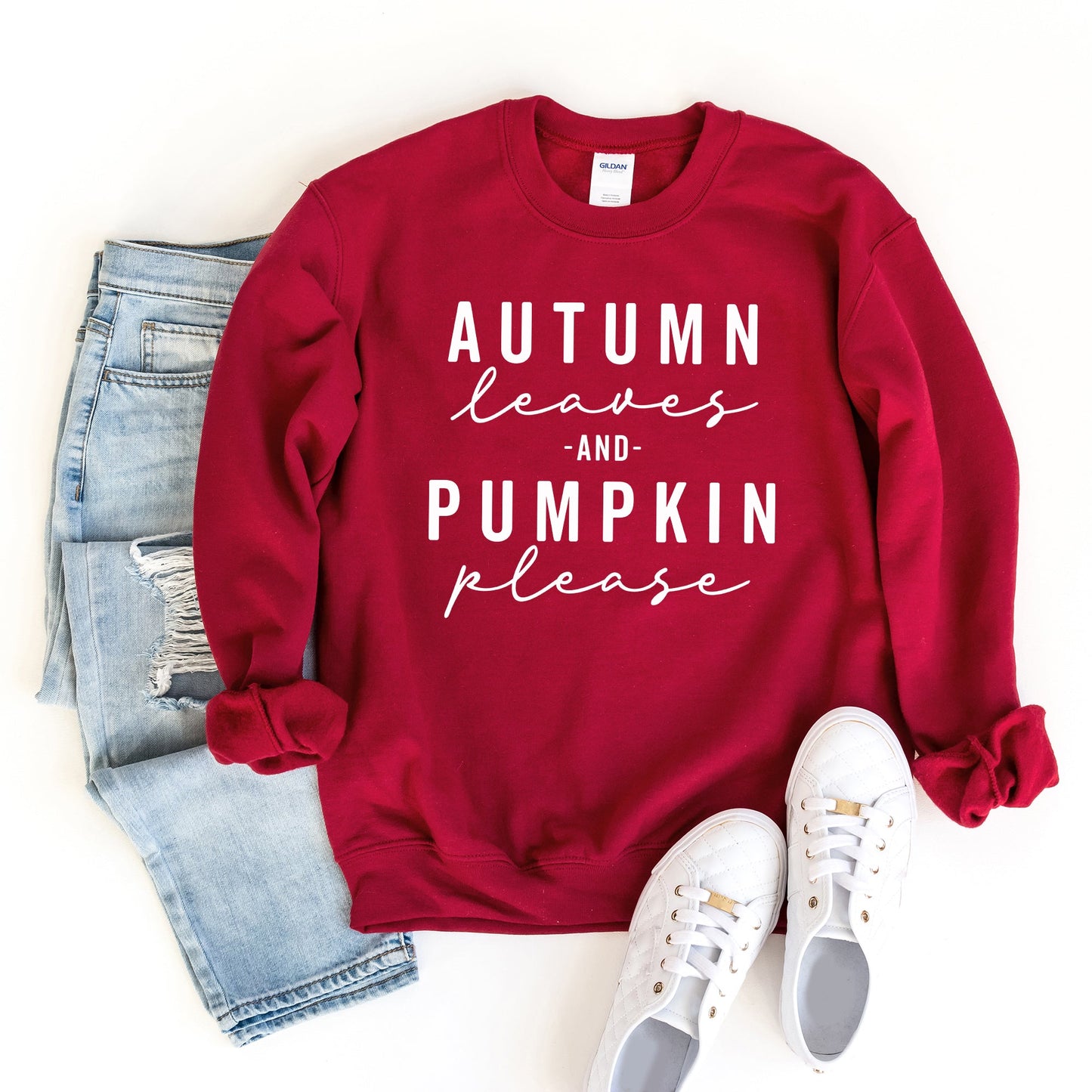 Autumn Leaves And Pumpkin Please | Sweatshirt