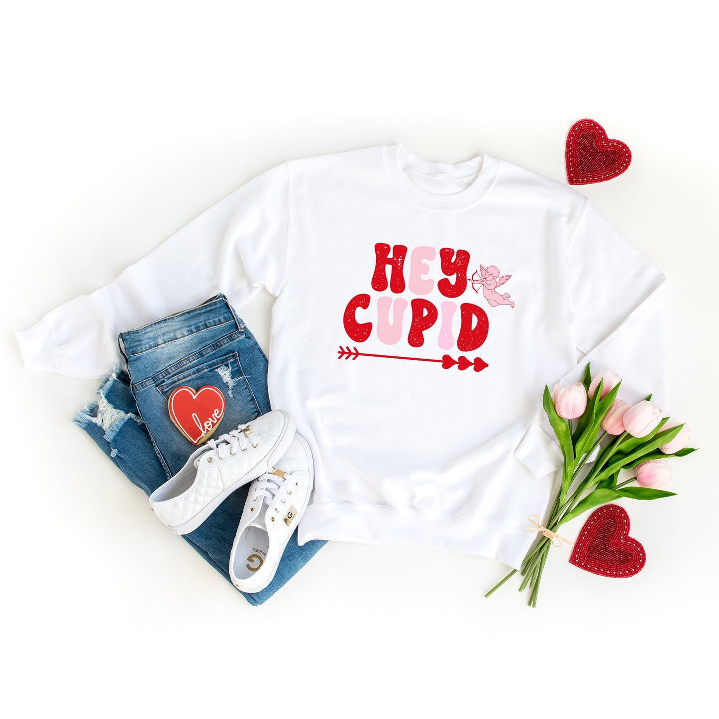 Hey Cupid Pink | Sweatshirt