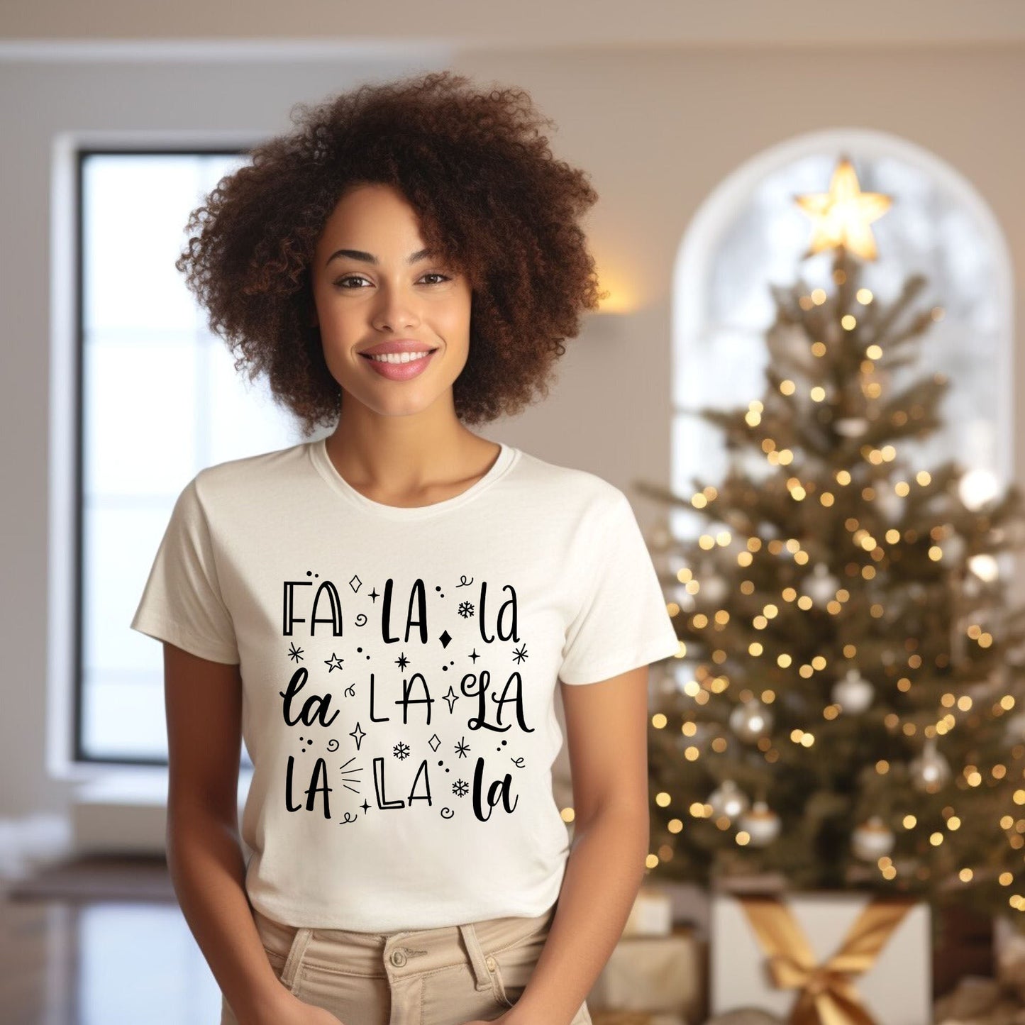 Fa La La Square | Short Sleeve Crewneck