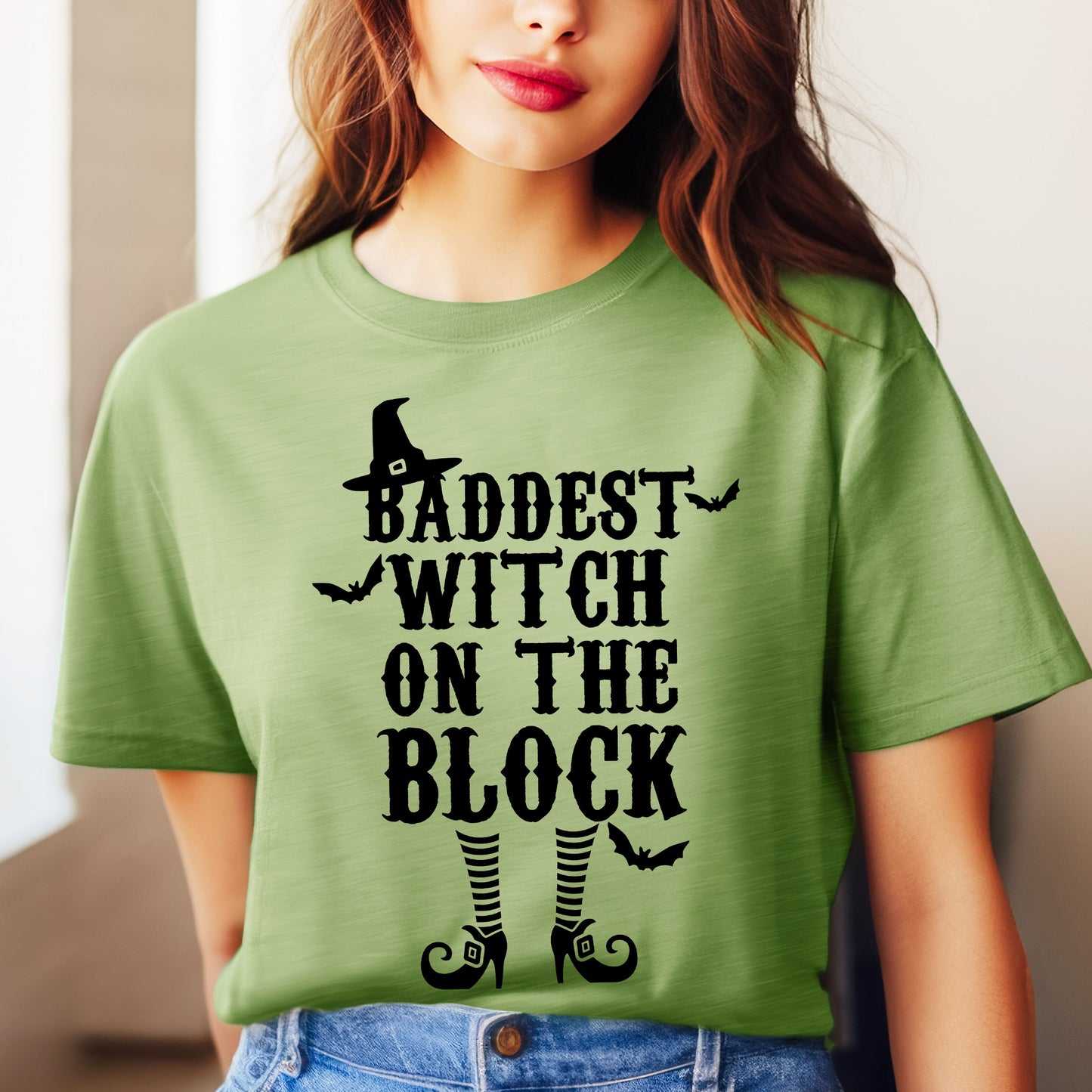 Baddest W On The Block | Short Sleeve Crew Neck