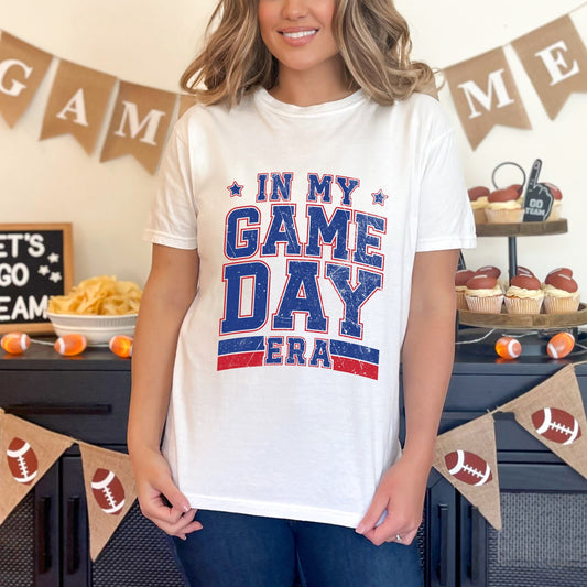 In My Game Day Era - Blue | Garment Dyed Tee