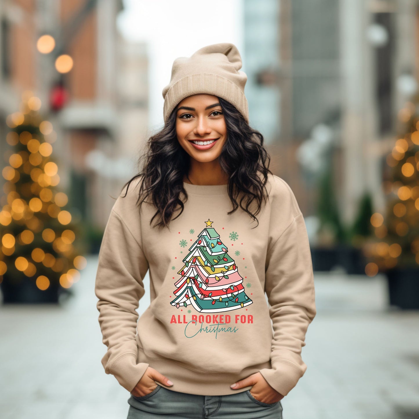 All Booked For Christmas | Sweatshirt