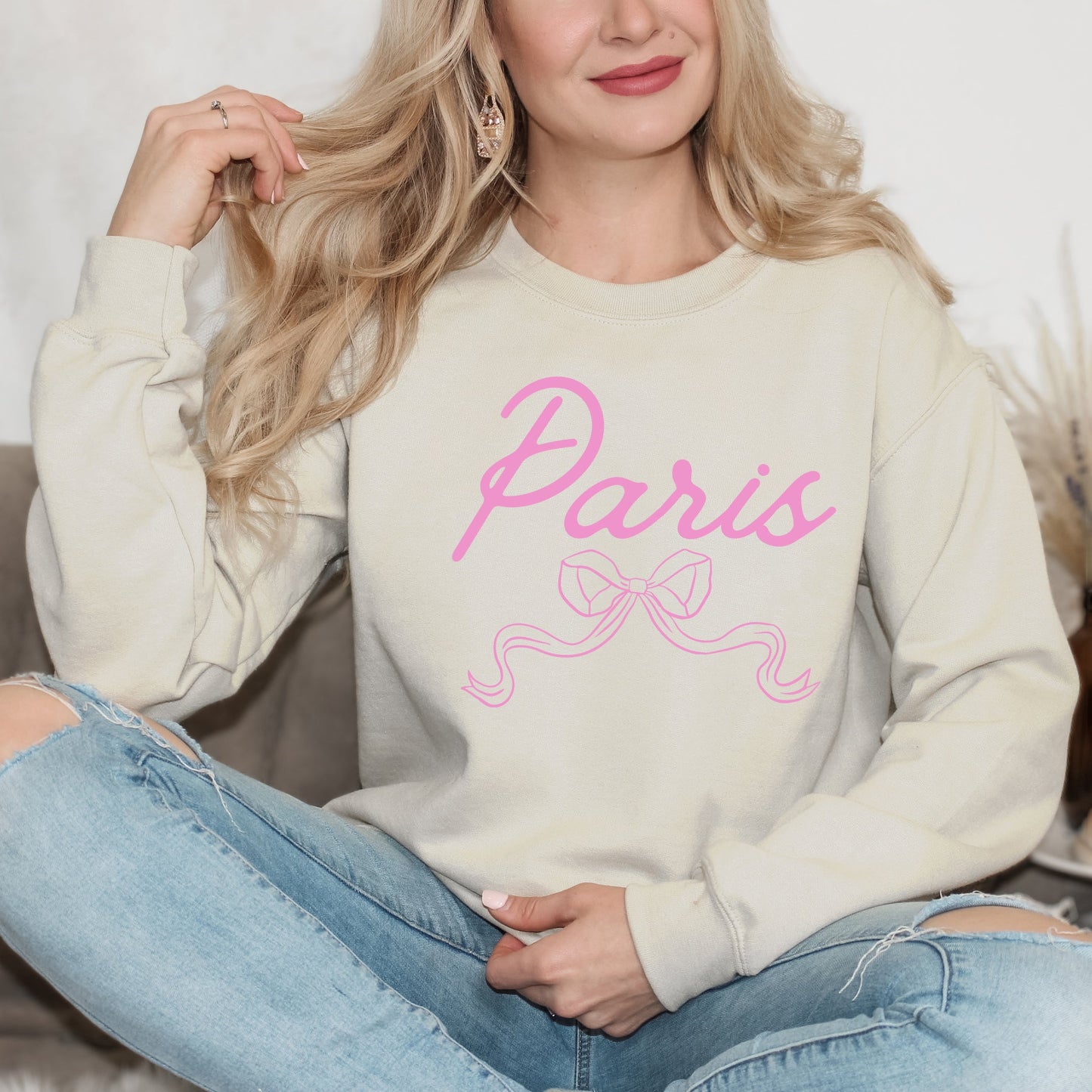 Paris Coquette Bow | Sweatshirt