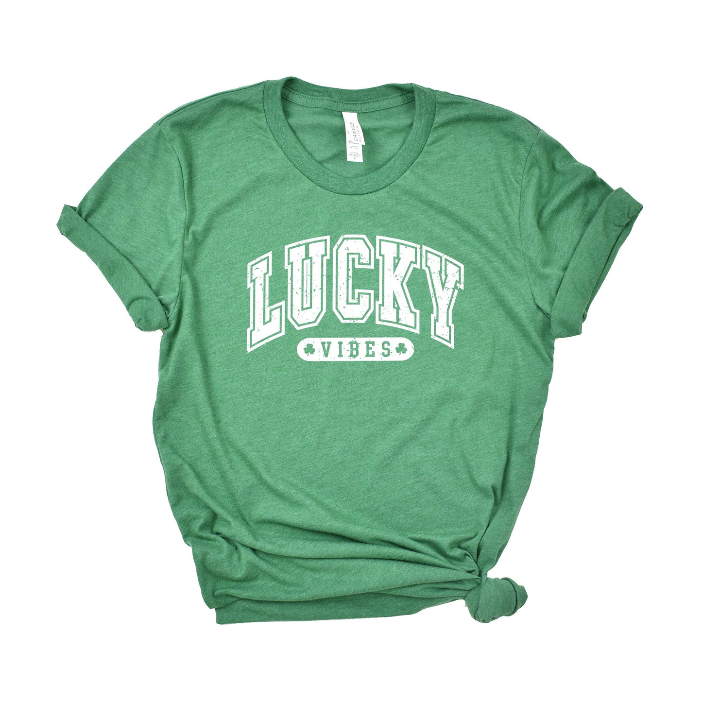 Lucky Vibes Distressed | Short Sleeve Graphic Tee