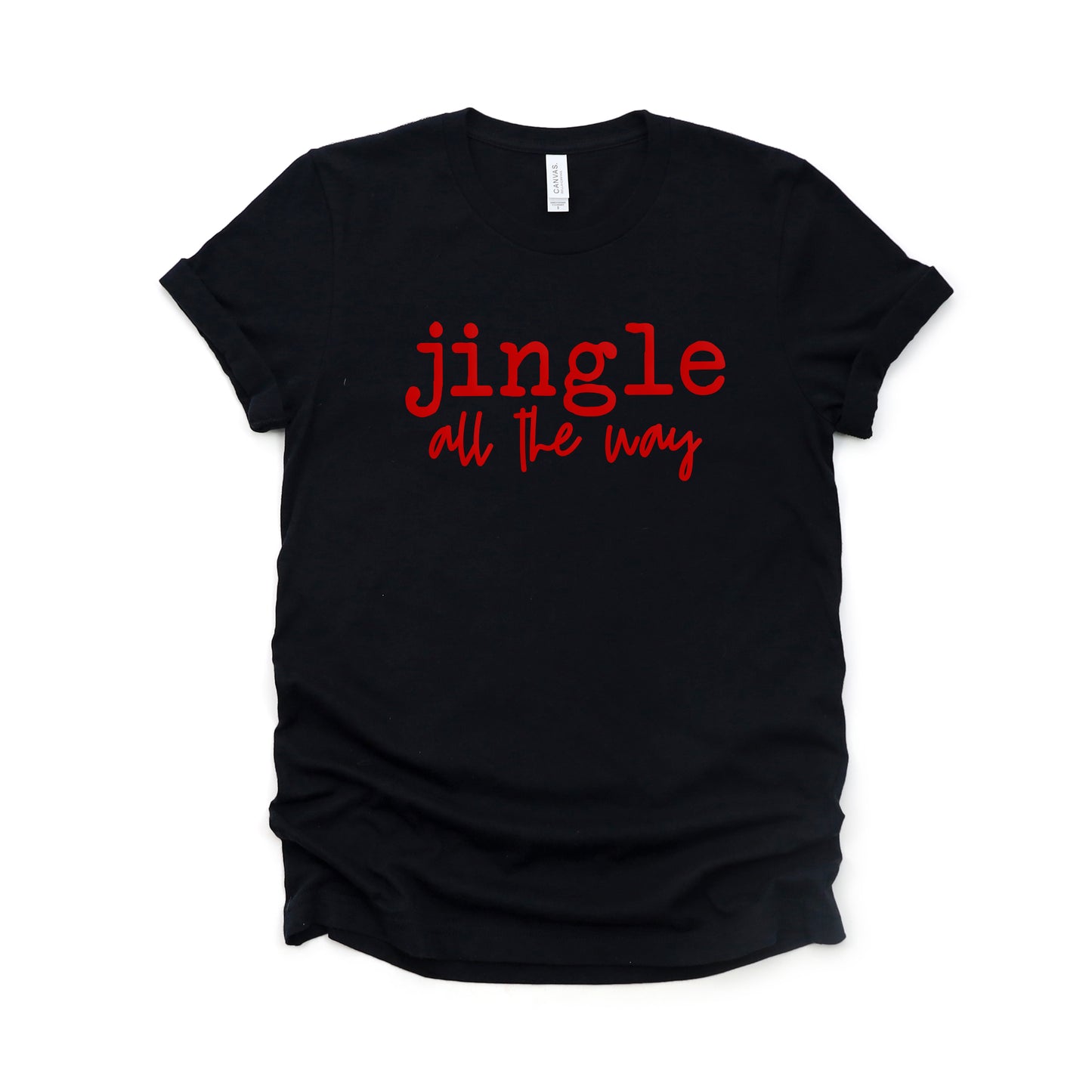 Jingle All The Way Puff Print | Short Sleeve Graphic Tee