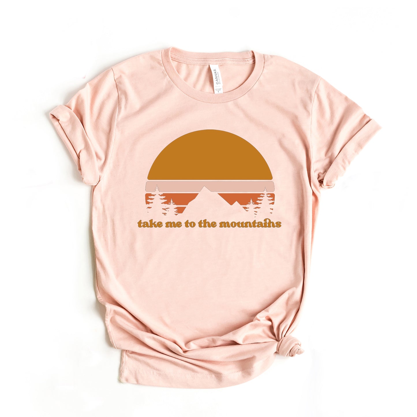 Take Me To The Mountains Sunset | Short Sleeve Graphic Tee