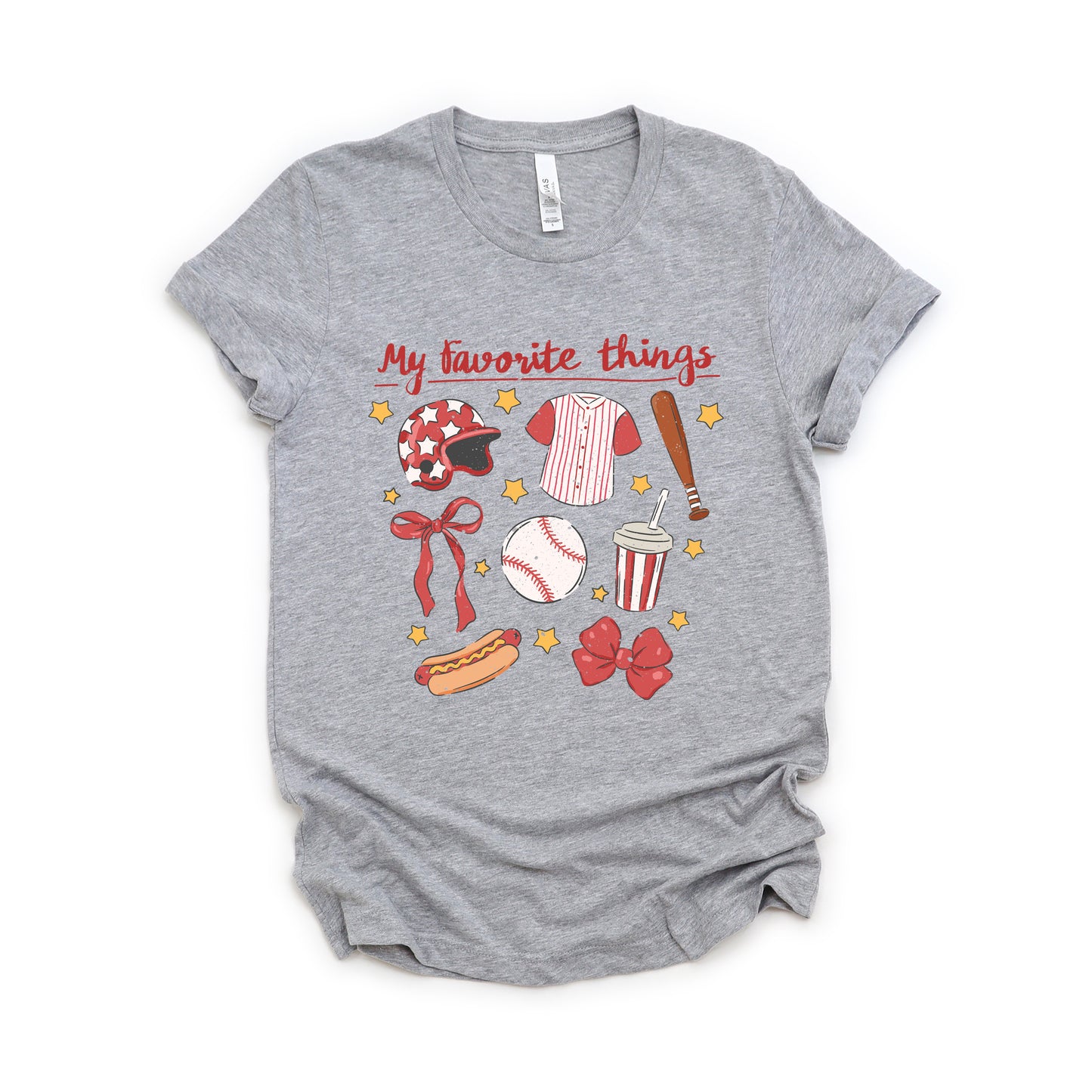 Coquette Baseball Favorite Things | Short Sleeve Graphic Tee
