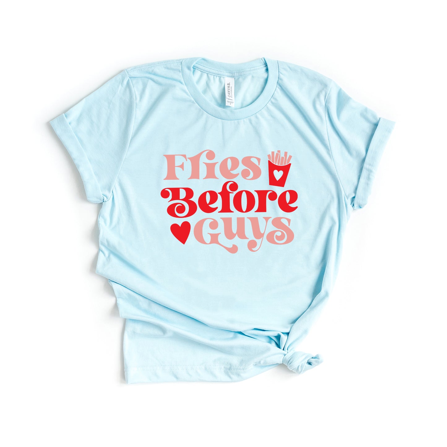 Fries Before Guys Red | Short Sleeve Graphic Tee
