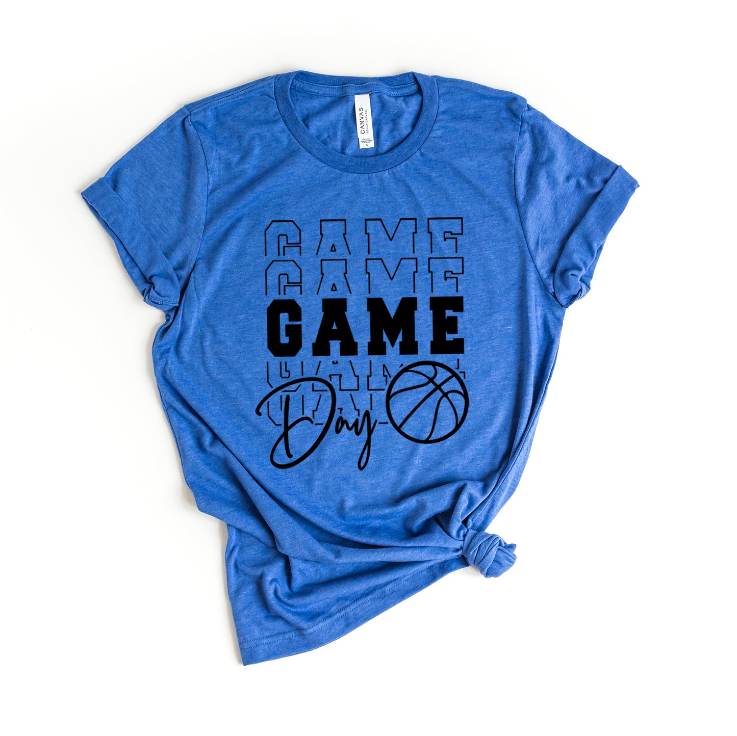 Game Day Stacked Basketball | Short Sleeve Graphic Tee