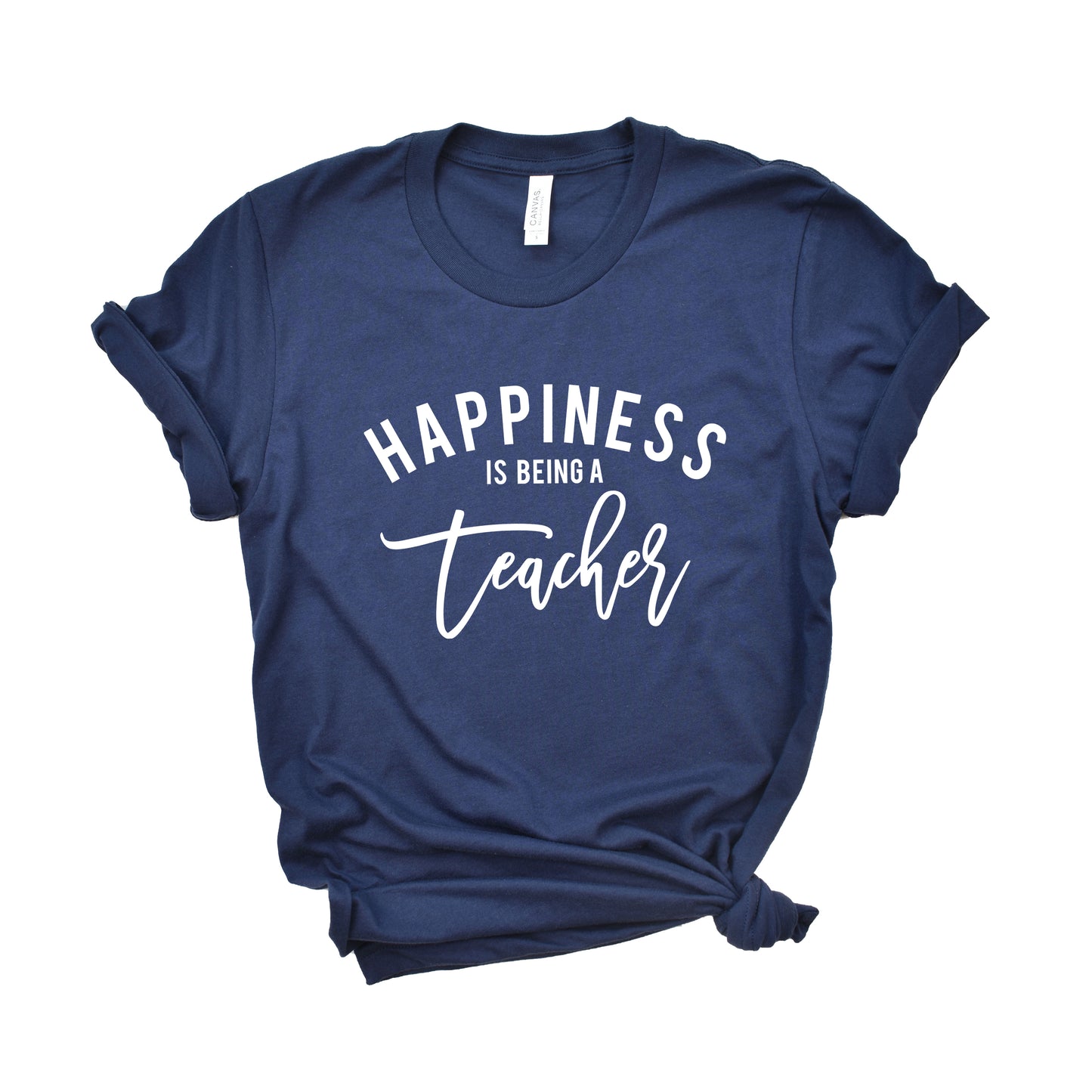 Happiness Is Being A Teacher | Short Sleeve Crew Neck