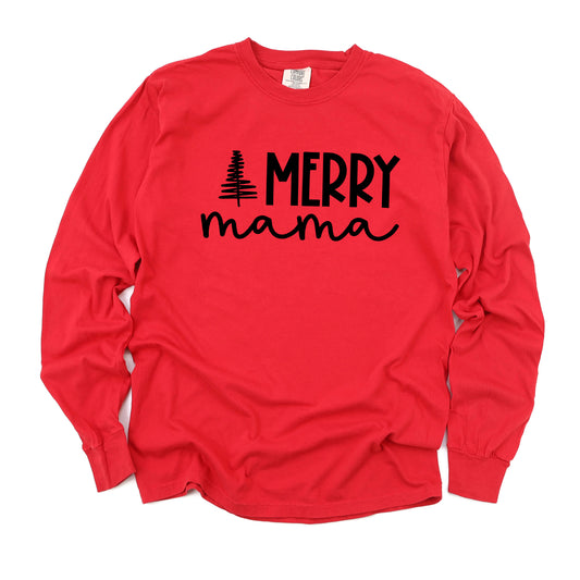 Merry Mama Tree | Garment Dyed Long Sleeve