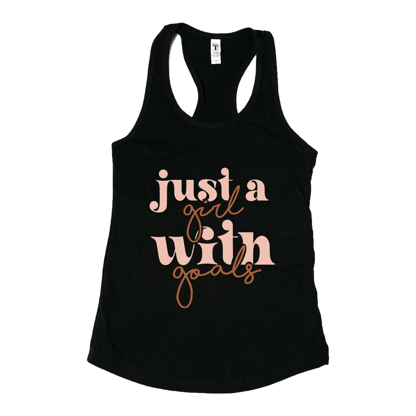 Just A Girl With Goals | Racerback Tank