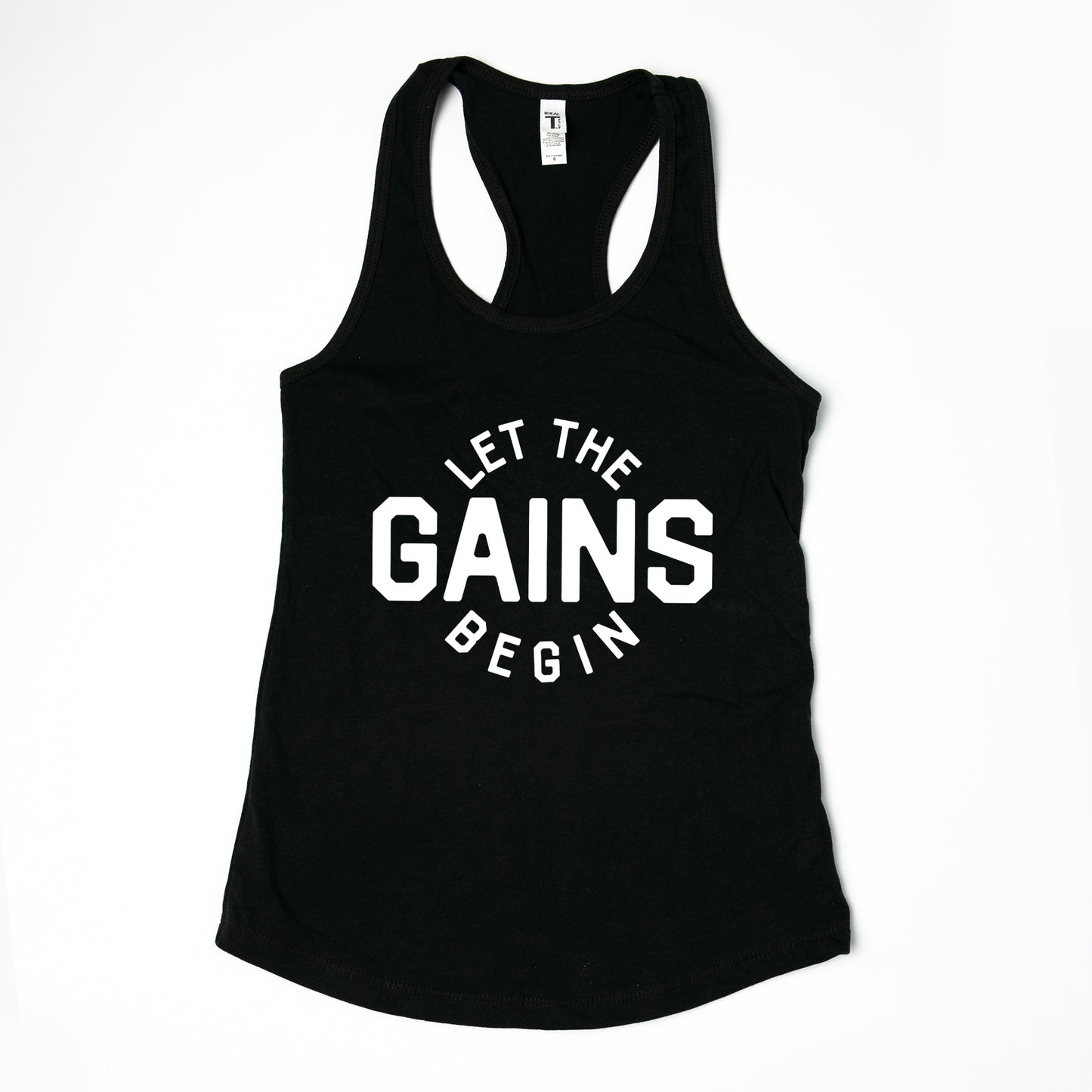 Let The Gains Begin | Racerback Tank