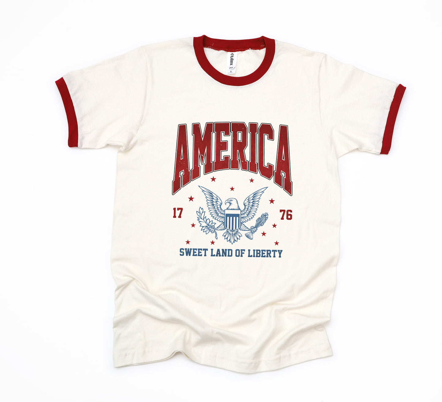 America Land Of Liberty Eagle | Ringer Tee