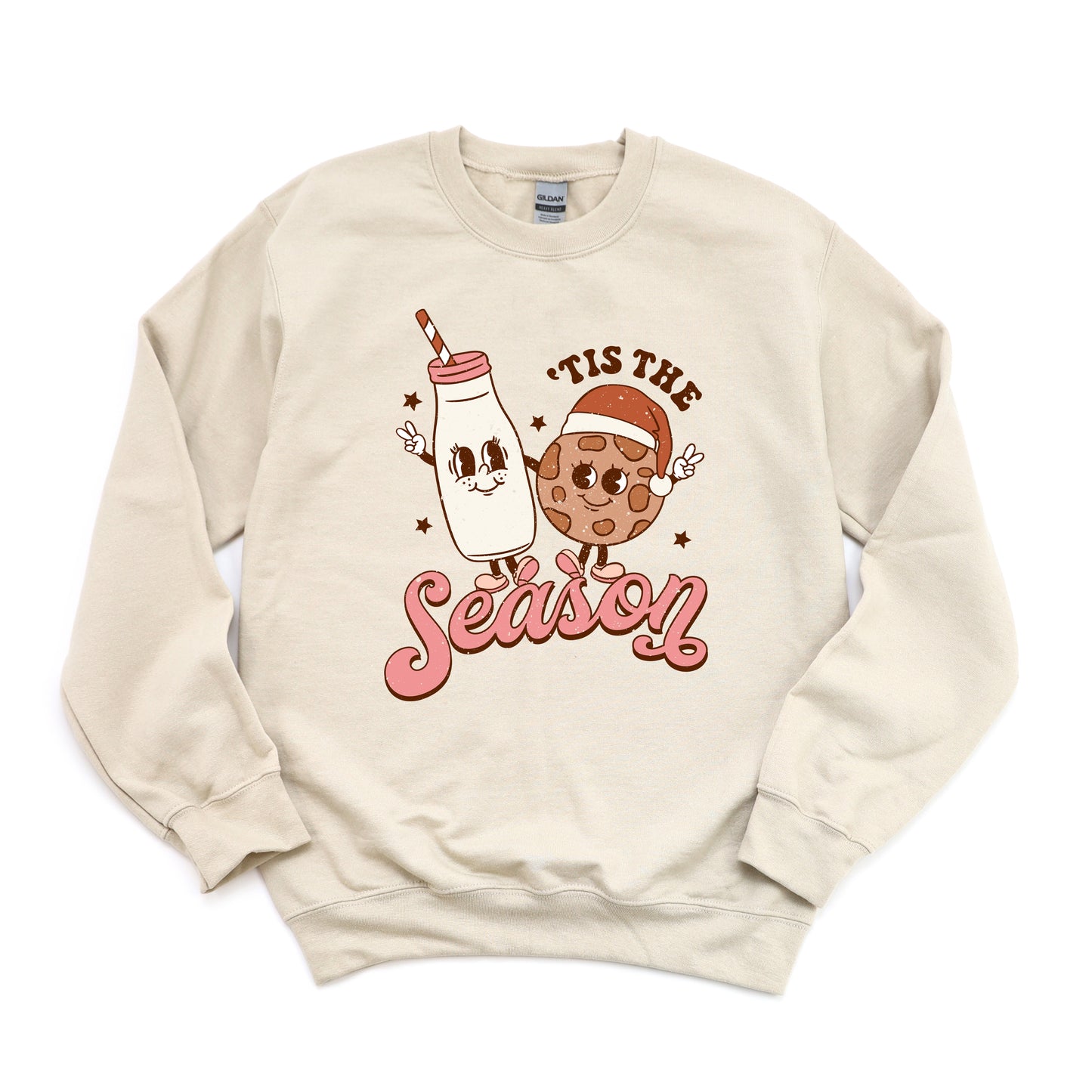 Tis The Season Milk And Cookie | Sweatshirt