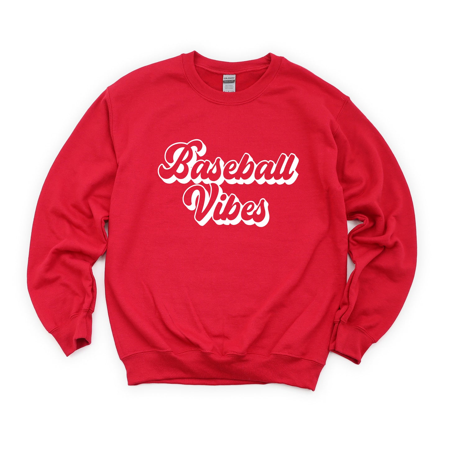 Baseball Vibes Cursive | Sweatshirt