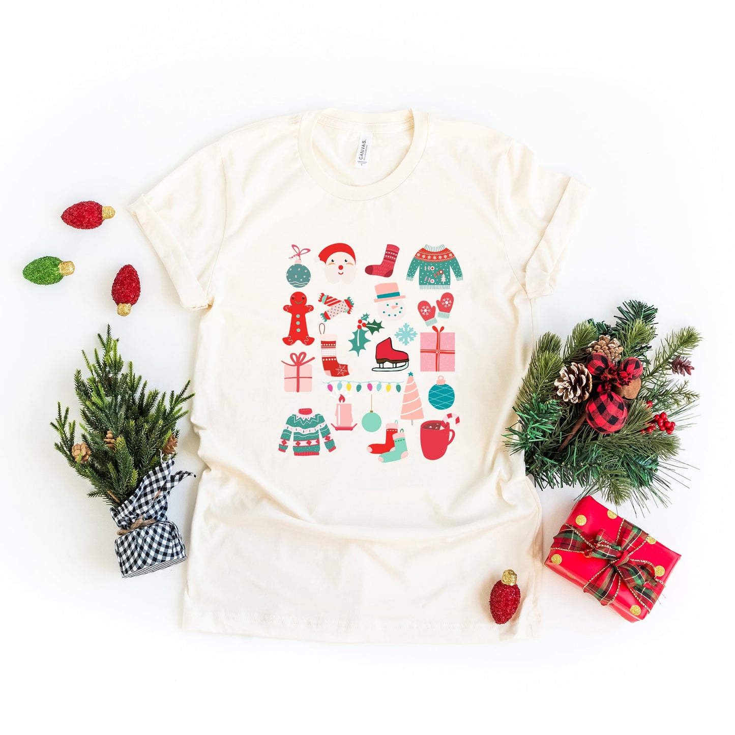 Boho Christmas Chart | Short Sleeve Crew Neck