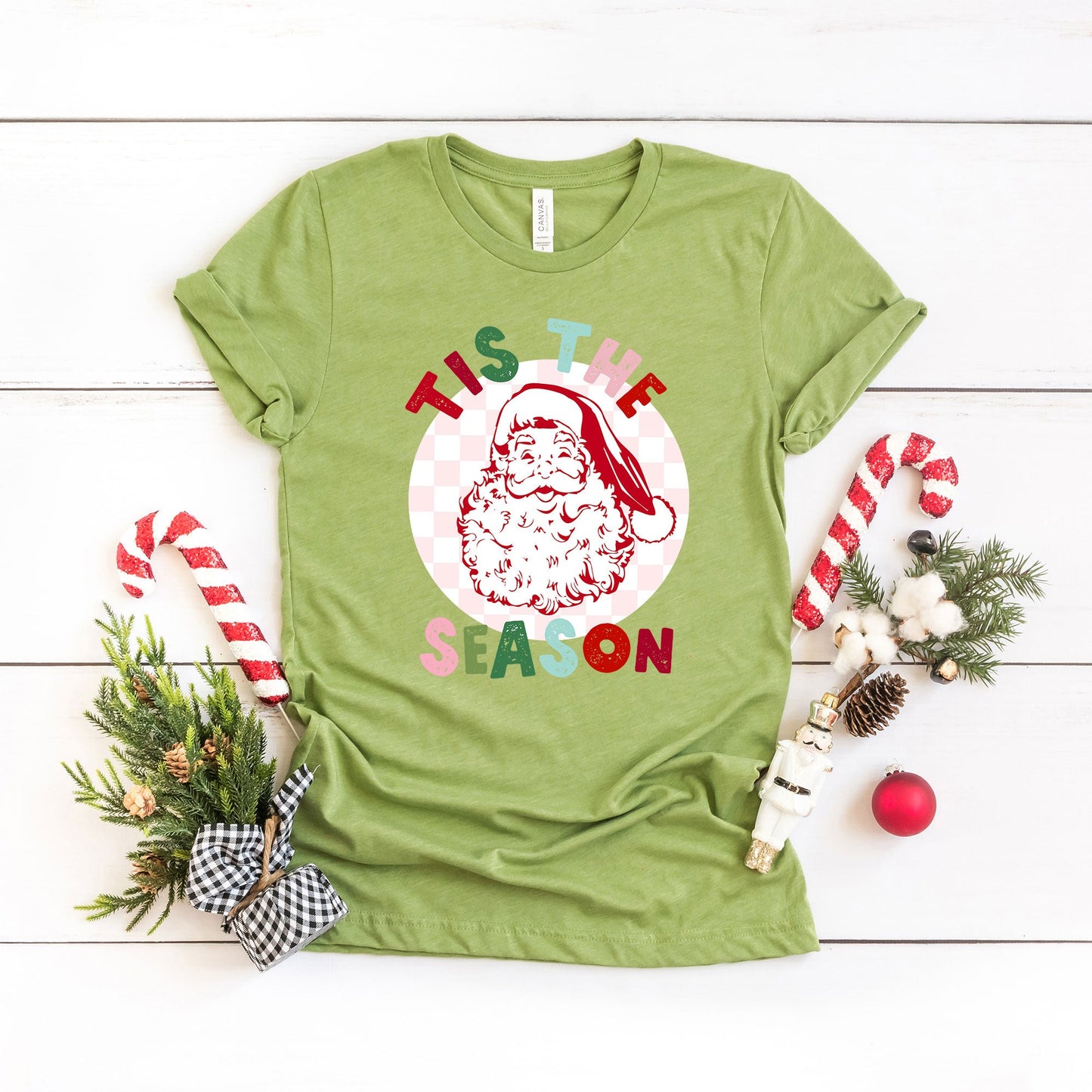 Tis The Season Checkered | Short Sleeve Graphic Tee