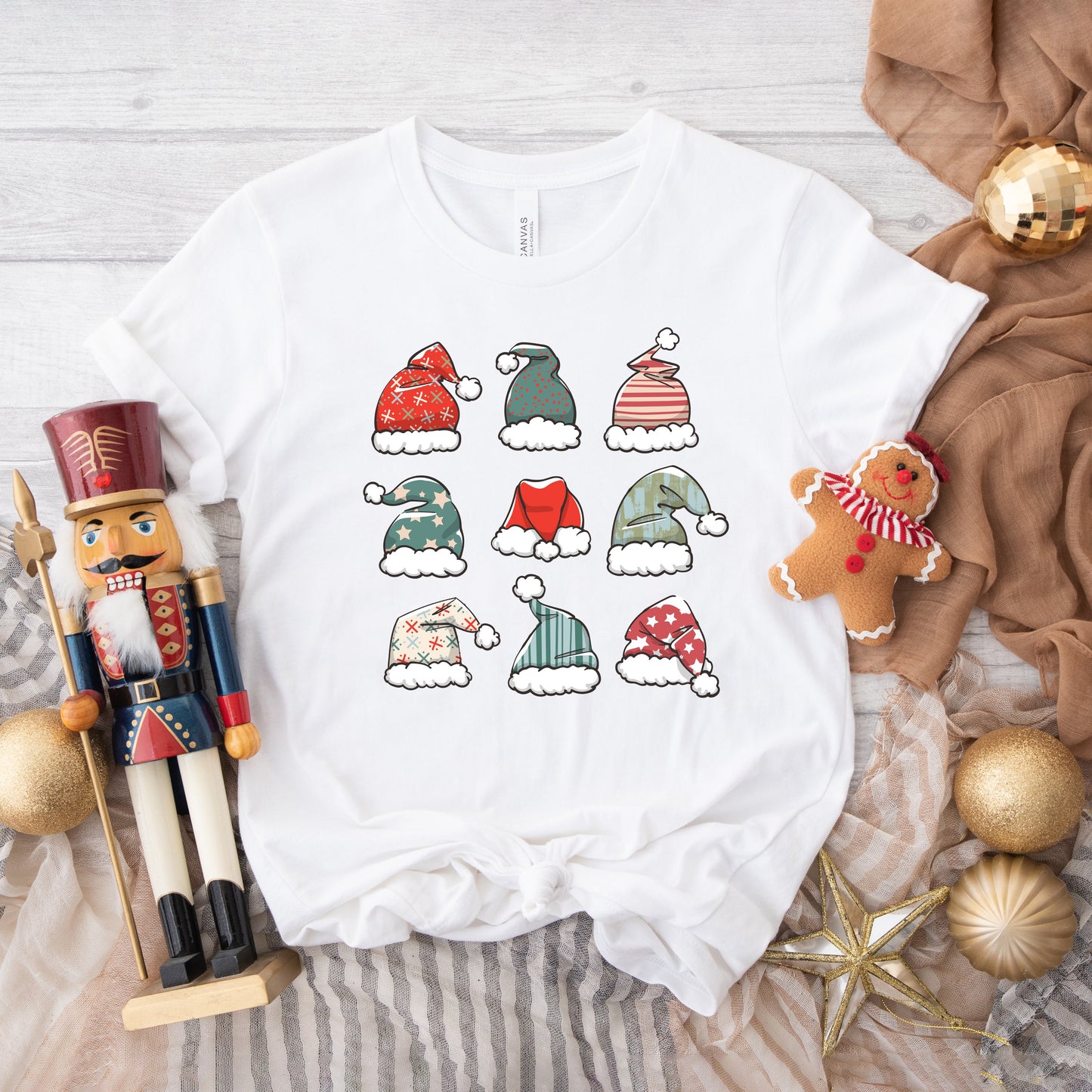 Santa Hat Chart | Short Sleeve Crew Neck